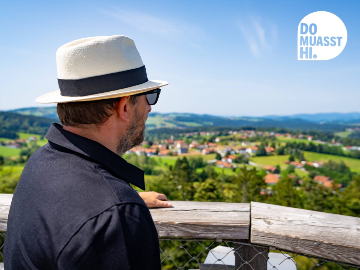 DO MUASST HI Baumwipfelpfad Neuschönau Nationalpark Bayerischer Wald