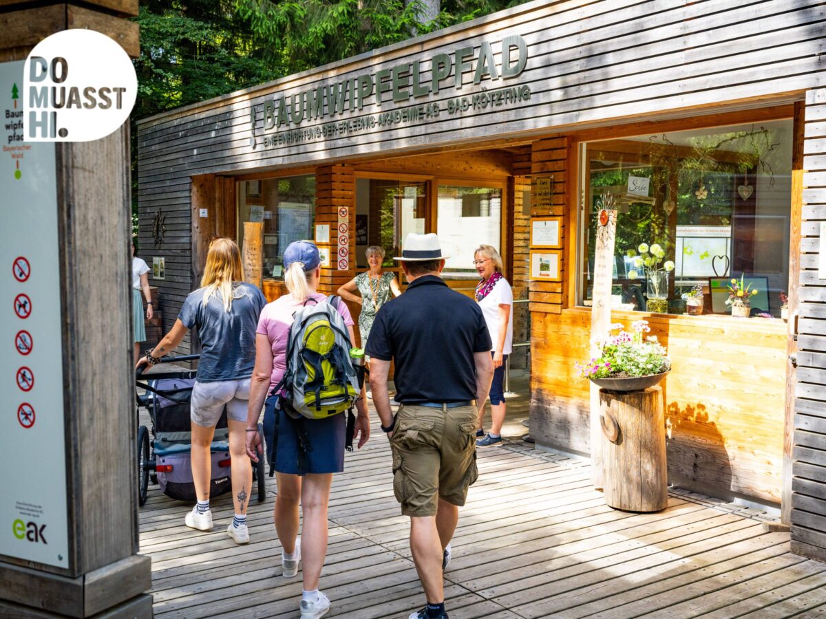 DO MUASST HI Baumwipfelpfad Neuschönau Nationalpark Bayerischer Wald